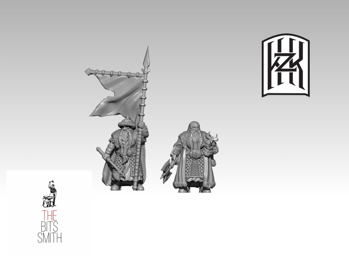 Zwerge des Ostens König und Bannerträger